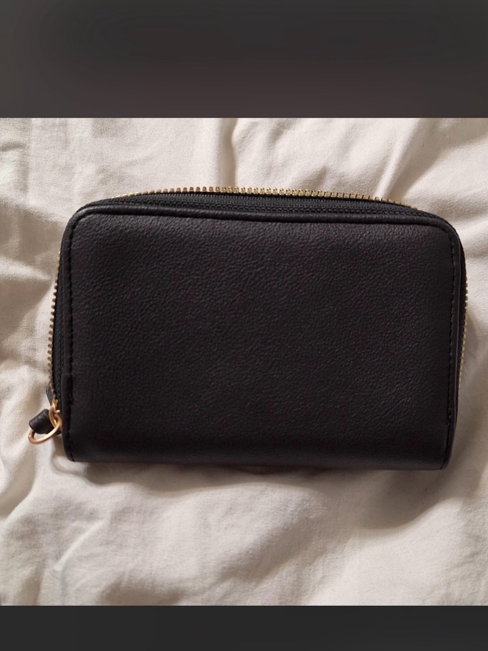 Juicy Couture Pink and Black Plush Zip Around Wallet - Picture 2 of 5